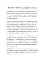 Giảm nợ xấu bằng liệu pháp mạnh pptx