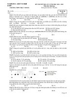 Đè thi thử ĐH năm 2013 môn Sinh học trường THPT Trực Ninh docx