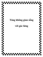 Tăng không gian sống với gác lửng doc