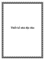 Thiết kế nhà độc đáo docx