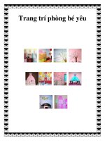 Trang trí phòng bé yêu ppt