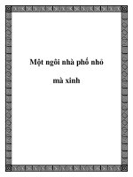 Một ngôi nhà phố nhỏ mà xinh potx