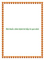 Bài thuốc chữa bệnh hô hấp từ quả nhót pptx