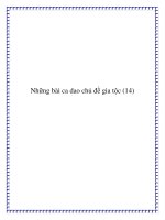 Những bài ca dao chủ đề gia tộc đặc sắc potx