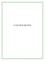 Sưu tầm ca dao đề tài dặn dò docx