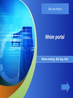 Báo cáo tháng 8 Nhóm portal doc