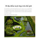 30 địa điểm tuyệt đẹp trên thế giới pptx