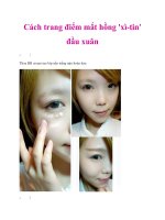 Cách trang điểm mắt hồng ''''xì-tin'''' đầu xuân potx