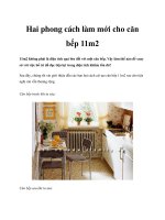 Hai phong cách làm mới cho căn bếp 11m2 ppt