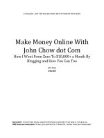 Make Money Online whith john chow dot com docx