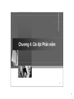 Công nghệ phần mềm - Chương 4: Cài đặt phần mềm docx