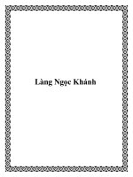 Làng Ngọc Khánh pptx
