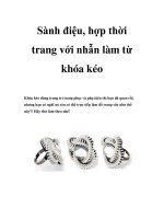 Sành điệu, hợp thời trang với nhẫn làm từ khóa kéo pdf