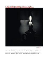 cuộc sống không như ta nghĩ…