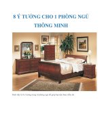 8 Ý TƯỞNG CHO 1 PHÒNG NGỦ THÔNG MINH ppt