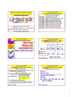 CẤP THOÁT NƯỚC - CHƯƠNG 8 TÍNH TOÁN MẠNG LƯỚI CẤP NƯỚC VỚI PHẦN MỀM EPANET docx