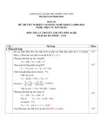 đáp án đề thi lí thuyết tốt nghiệp khóa 3 - điện tử dân dụng - mã đề thi đtdd - lt (21)