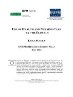 USE OF HEALTH AND NURSING CARE BY THE ELDERLY pptx