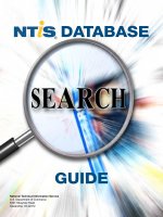 Search Guide for the NTIS Database ppt