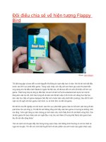 đôi điều chia sẻ về hiện tượng flappy bird
