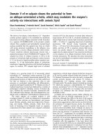 Báo cáo Y học: Domain V of m-calpain shows the potential to form an oblique-orientated a-helix, which may modulate the enzyme’s activity via interactions with anionic lipid potx
