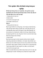 Trắc nghiệm: Mức độ thành công trong sự nghiệp doc