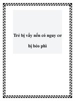 Trẻ bị vẩy nến có nguy cơ bị béo phì potx