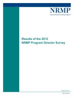 Results of the 2012 NRMP Program Director Survey pot