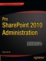 Pro SharePoint 2010 Administration pot