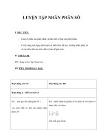 luyện tập nhân phân số