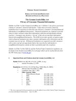 The Gramm-Leach-Bliley Act Privacy of Consumer Financial Information pptx