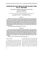 KHẢ NĂNG SẢN XUẤT VÀ CHẤT LƯỢNG THỊT CỦA TỔ HỢP GÀ LAI KINH TẾ 3 GIỐNG (MÍA - HỒ - LƯƠNG PHƯỢNG) doc