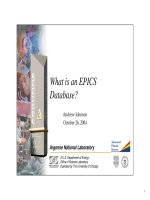 What is an EPICS Database? doc