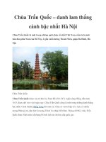 Chùa Trấn Quốc – danh lam thắng cảnh bậc nhất Hà Nội pptx