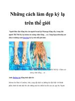 Những cách làm đẹp kỳ lạ trên thế giới pptx