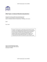 White Papers on Advanced Manufacturing Questions  pptx