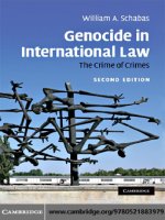 GENOCIDE IN INTERNATIONAL LAW The Crime of Crimes docx