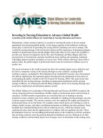 Investing in Nursing Education to Advance Global Health: A position of the Global Alliance for Leadership in Nursing Education and Science pptx