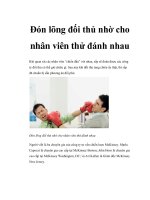 Đón lõng đối thủ nhờ cho nhân viên thử đánh nhau pdf