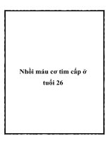 Nhồi máu cơ tim cấp ở tuổi 26 ppt