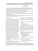 Chuẩn hóa Giessen - Test trên nhóm sinh viên y Hà Nội pot