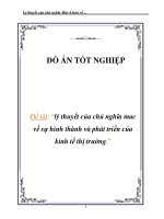 luận văn: lý thuyết của chủ nghĩa mac về sự hình thành và phát triển của kinh tế thị trường docx