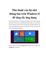Thủ thuật xóa bộ nhớ thông báo trên Windows 8 để tăng tốc ứng dụng potx