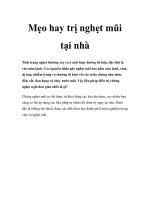 Mẹo hay trị nghẹt mũi tại nhà ppt