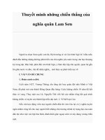 Thuyết minh những chiến thắng của nghĩa quân Lam Sơn docx