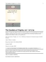 The Cavaliers of Virginia, vol. 1 of 2 pptx