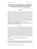ẢNH HƯỞNG CỦA ACID BORIC LÊN SỰ NẨY MẦM HẠT PHẤN, SỰ ĐẬU TRÁI VÀ RỤNG TRÁI NON TRÊN DỪA TA XANH (COCOS NUCIFERA L.) TẠI BẾN TRE pdf