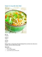Salad mì rong biển kiểu Nhật pptx