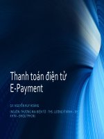 thanh toán điện tử e-payment - nguyễn huy hoàng