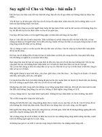 Suy nghĩ về Cho và Nhận – bài mẫu 3